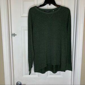 Brandy Melville Green Oversized Long Sleeve Top